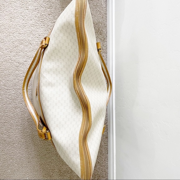 Gucci 70s Weekender Large Bag Micro Monogram Cream Tan - Picture 11 of 16